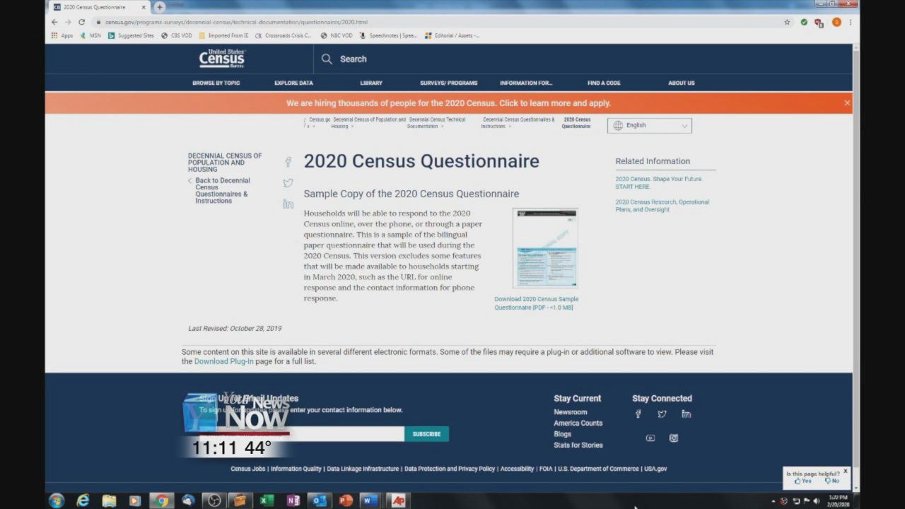 Census postcards in the mail
